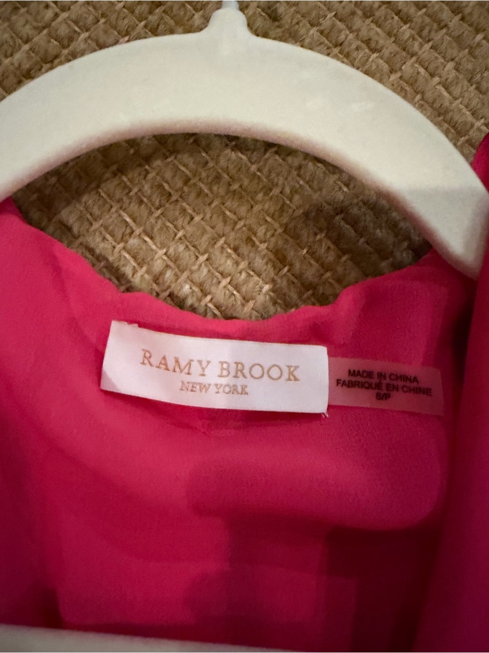 Ramy Brook Hot Pink Long-Sleeve V-Neck Ruched Mini Dress - Picture 2 of 3